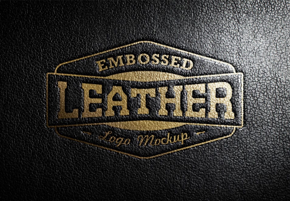 Leather Stamping Logo MockUp