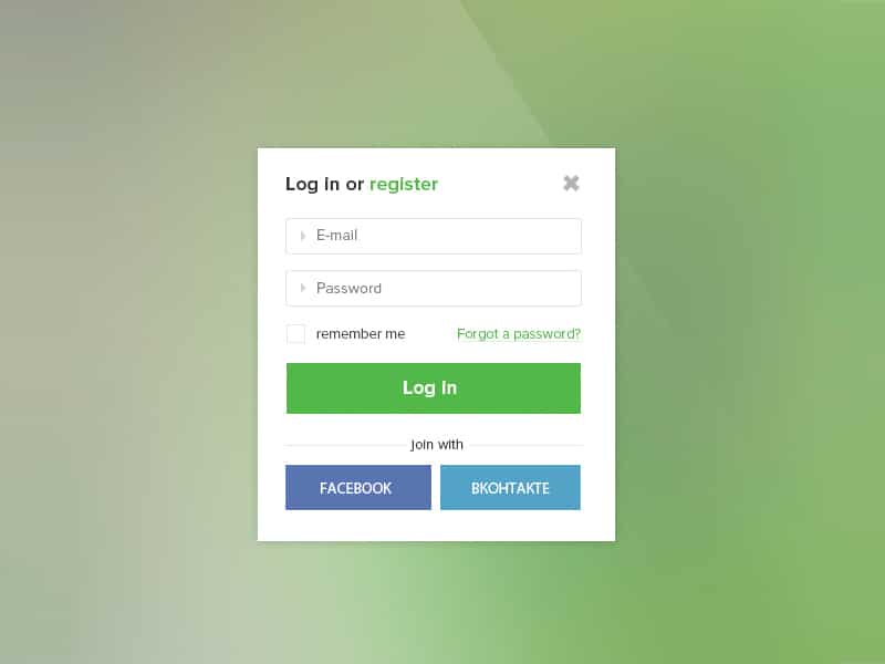 Login-Form-Free-PSD
