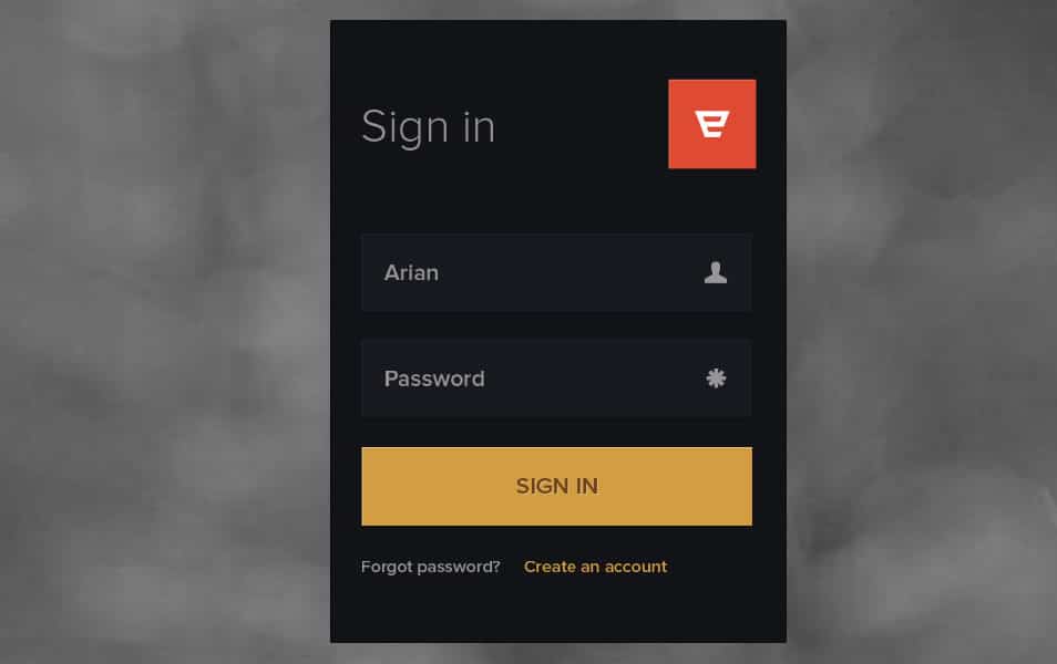 Login Form PSD Login Form PSD