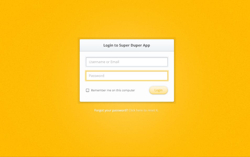 Login Form PSD Login Form PSD