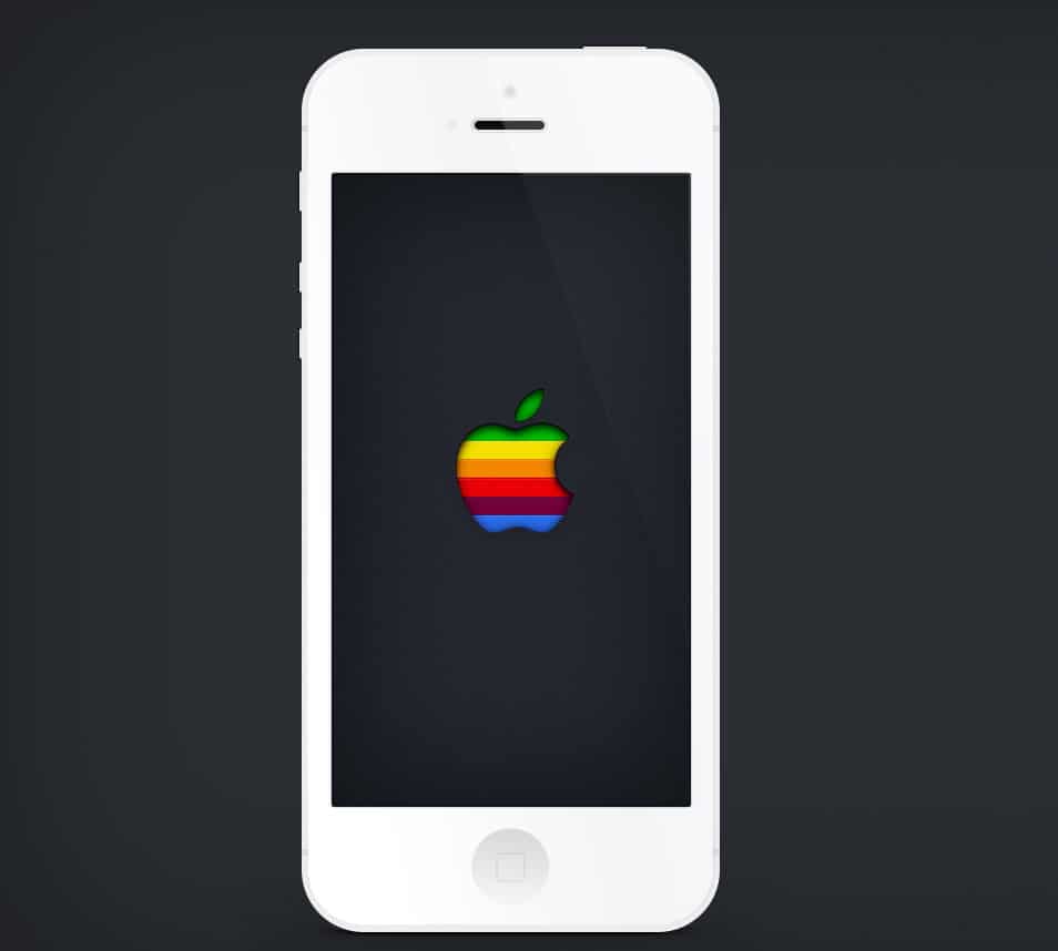 Minimal iPhone 5 PSD