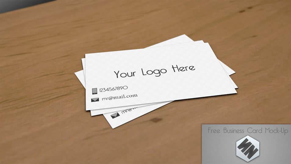 My Free Business Card Mock-up (PSD) My Free Business Card Mock-up (PSD)