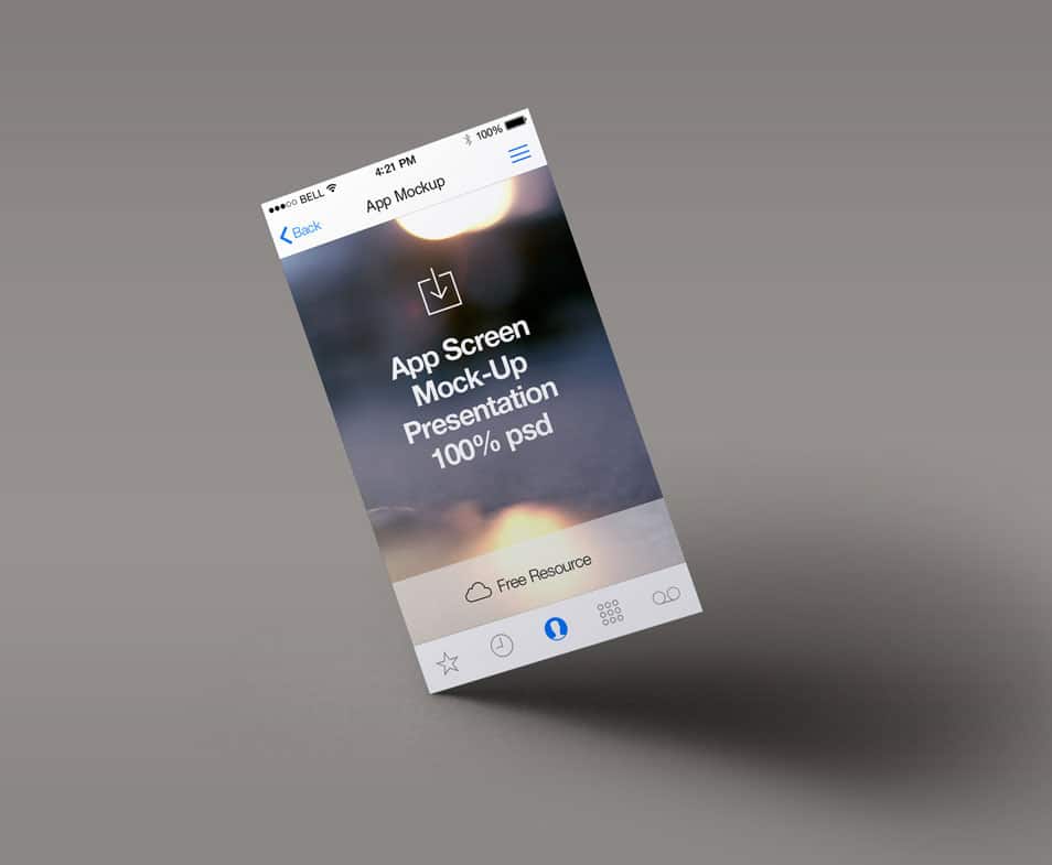 Perspective App Screen Mock-Up 4 