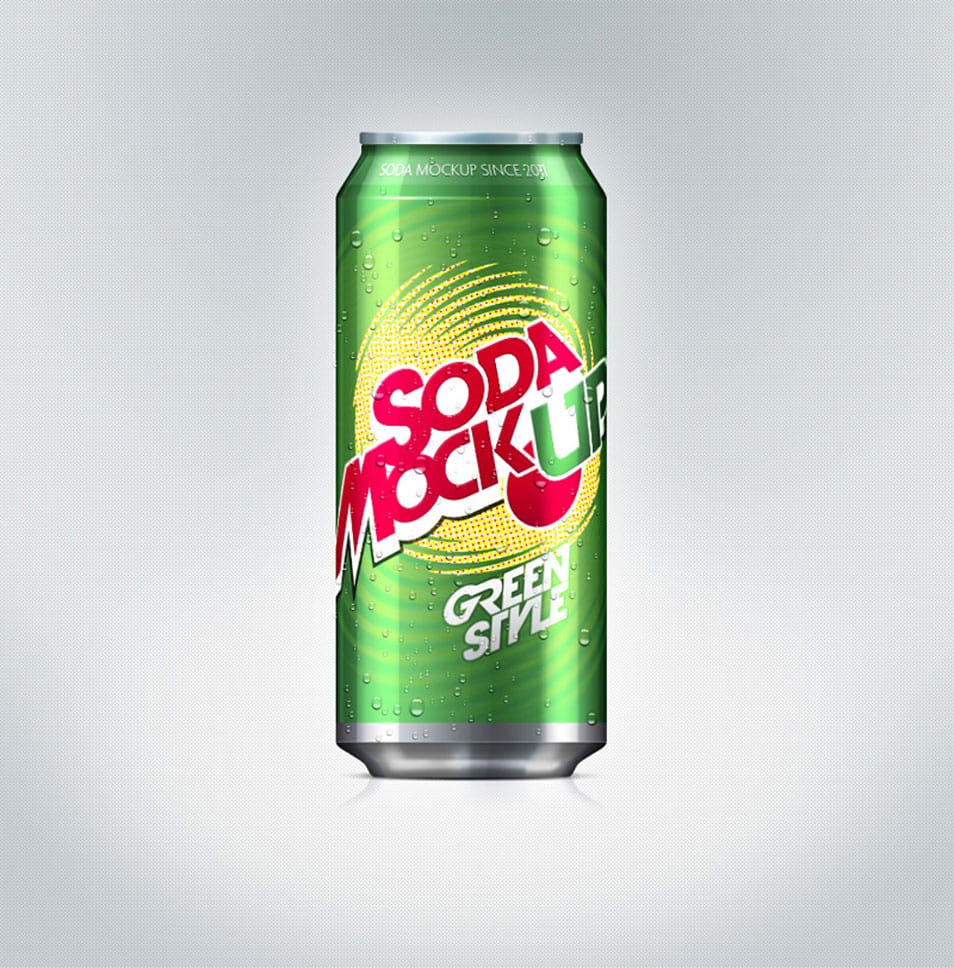 Psd Soda Can Mock-Up Template 