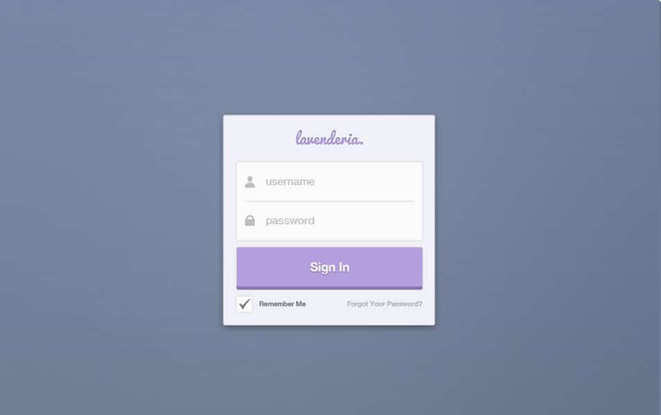 Sign In Free PSD Sign In Free PSD