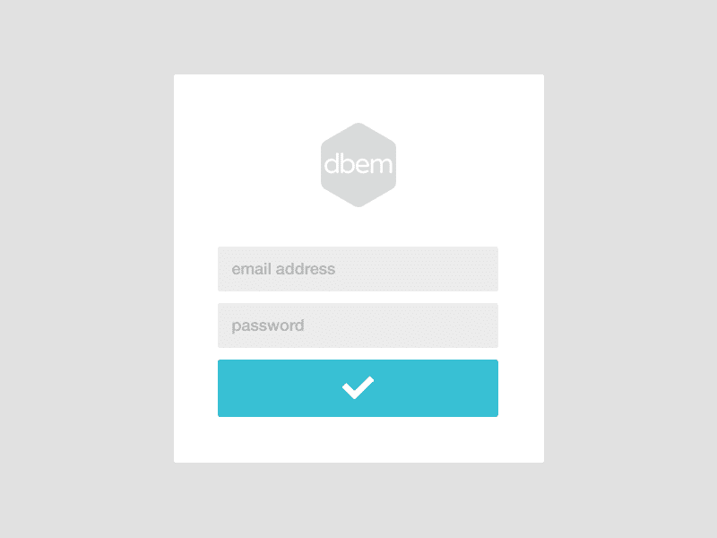Simple Login Form with PSD