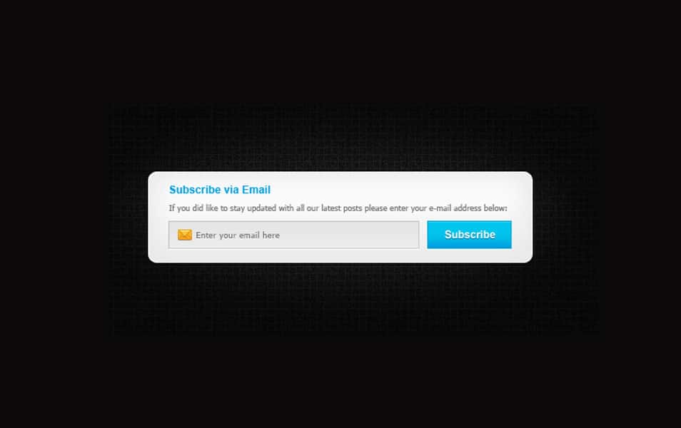 Simple-Subscribe Form PSD Simple-Subscribe Form PSD
