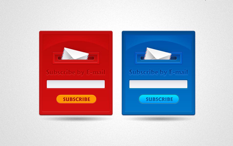 Subscription form design Subscription form design