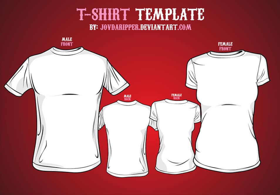 Vector T-shirt Template Vector T-shirt Template