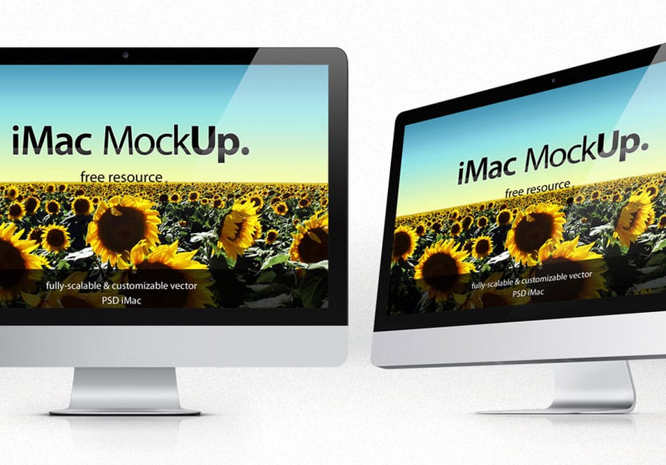 iMac Psd Mockup Template