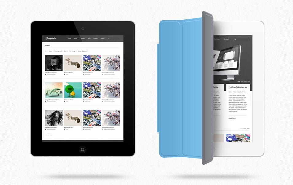 iPad Web Preview Mockup