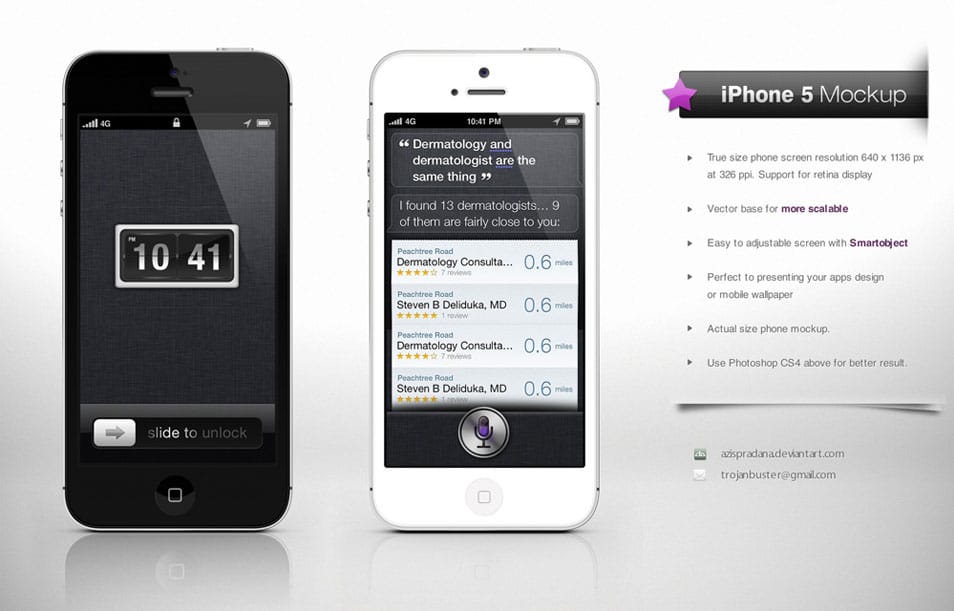 iPhone 5 Mock up Hi-Res