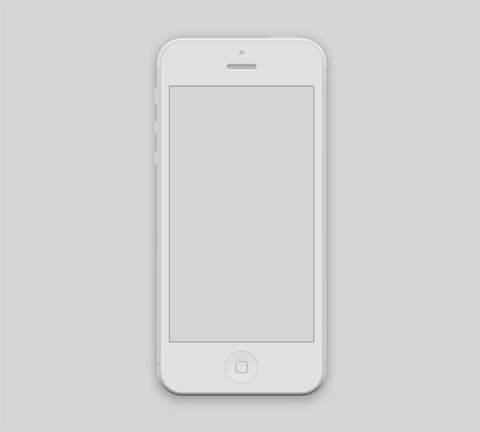 iPhone 5 Mockup PSD