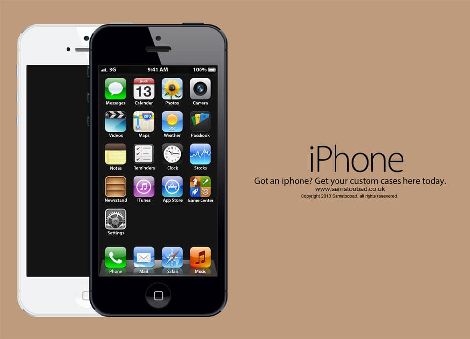 iphone 5 psd mockup