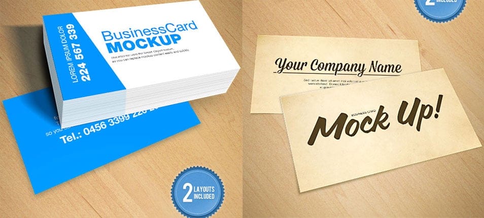 Business Card Mockup PSD