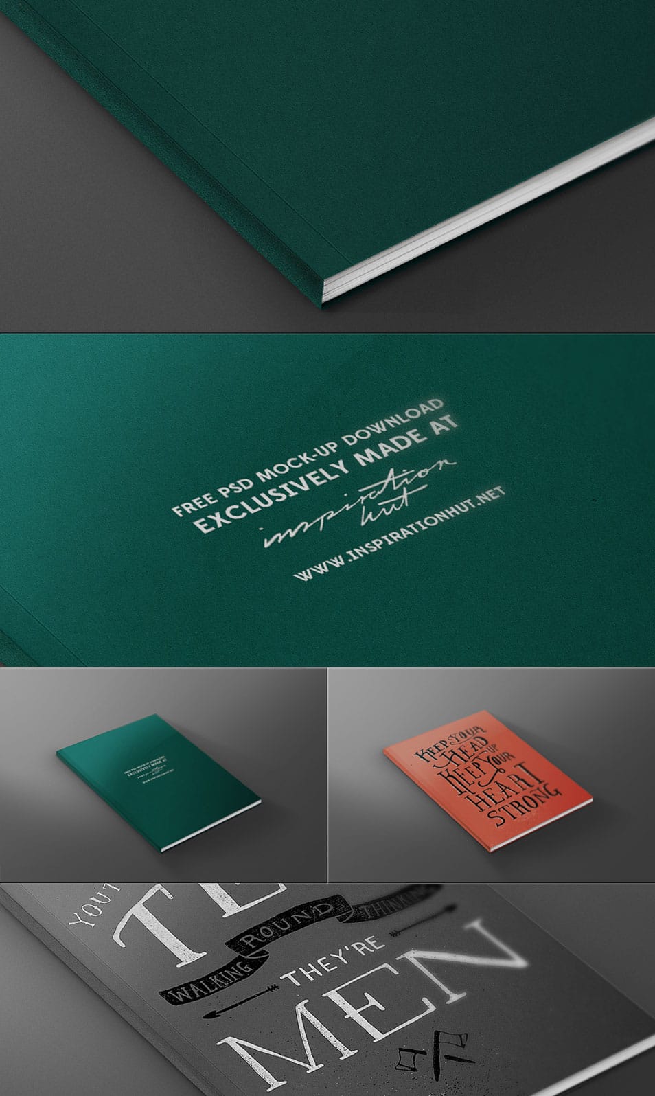 FREE Magazine / Book Front Cover Mock-up Template PSD File