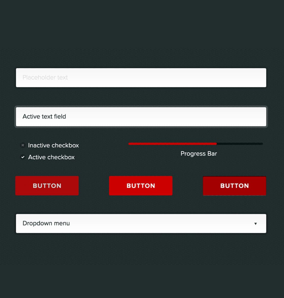 Flat UI Kit Free PSD Flat UI kit free psd