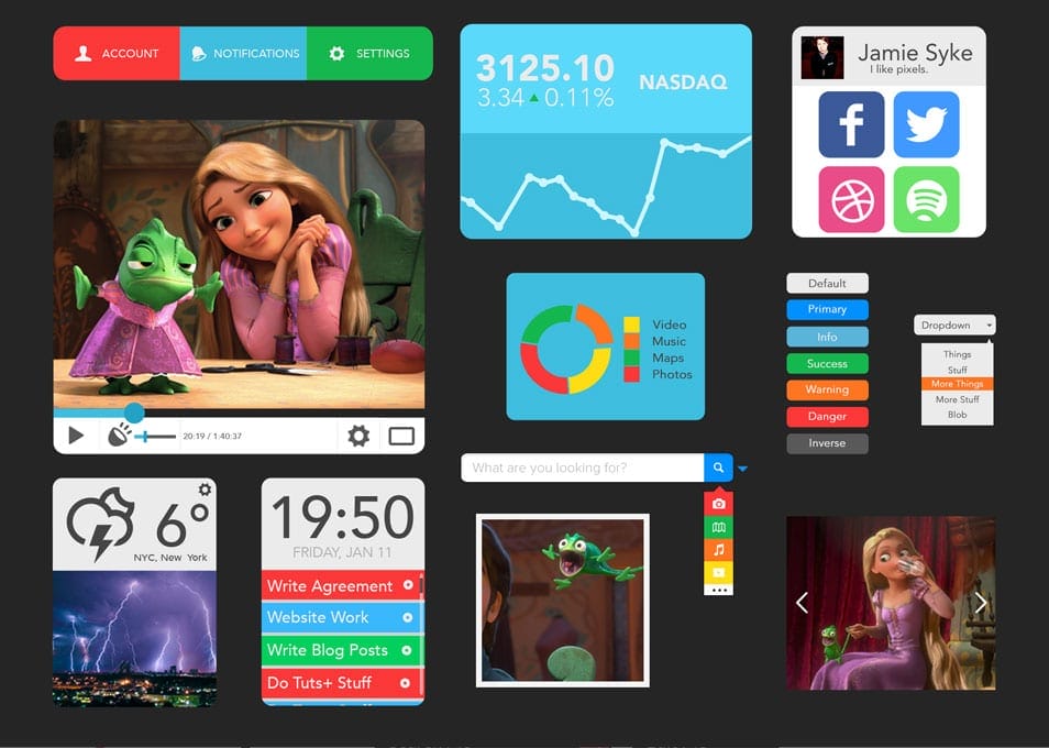 FlatUI Kit PSD FlatUI Kit PSD