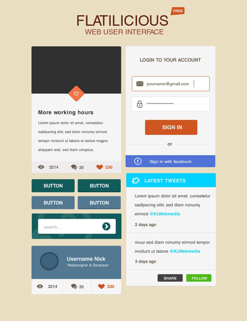 Flatilicious User Interface Pro Flatilicious User Interface Pro