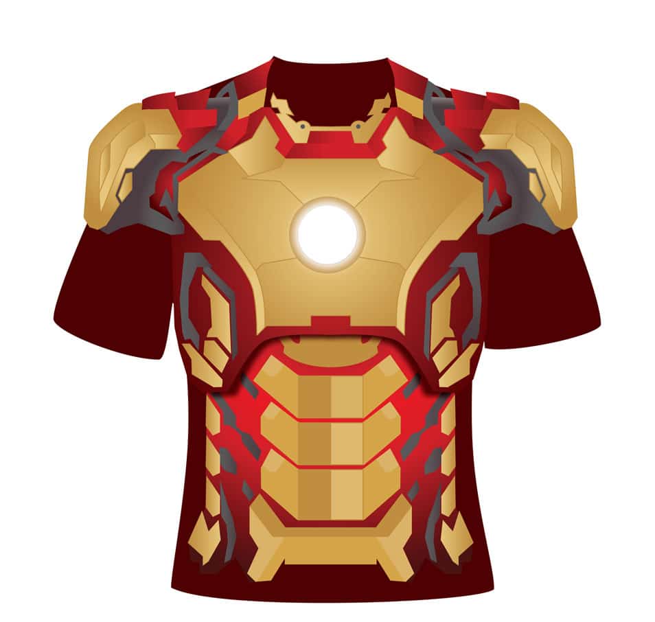 Free Iron Man 3 T-shirt Design PSD Template