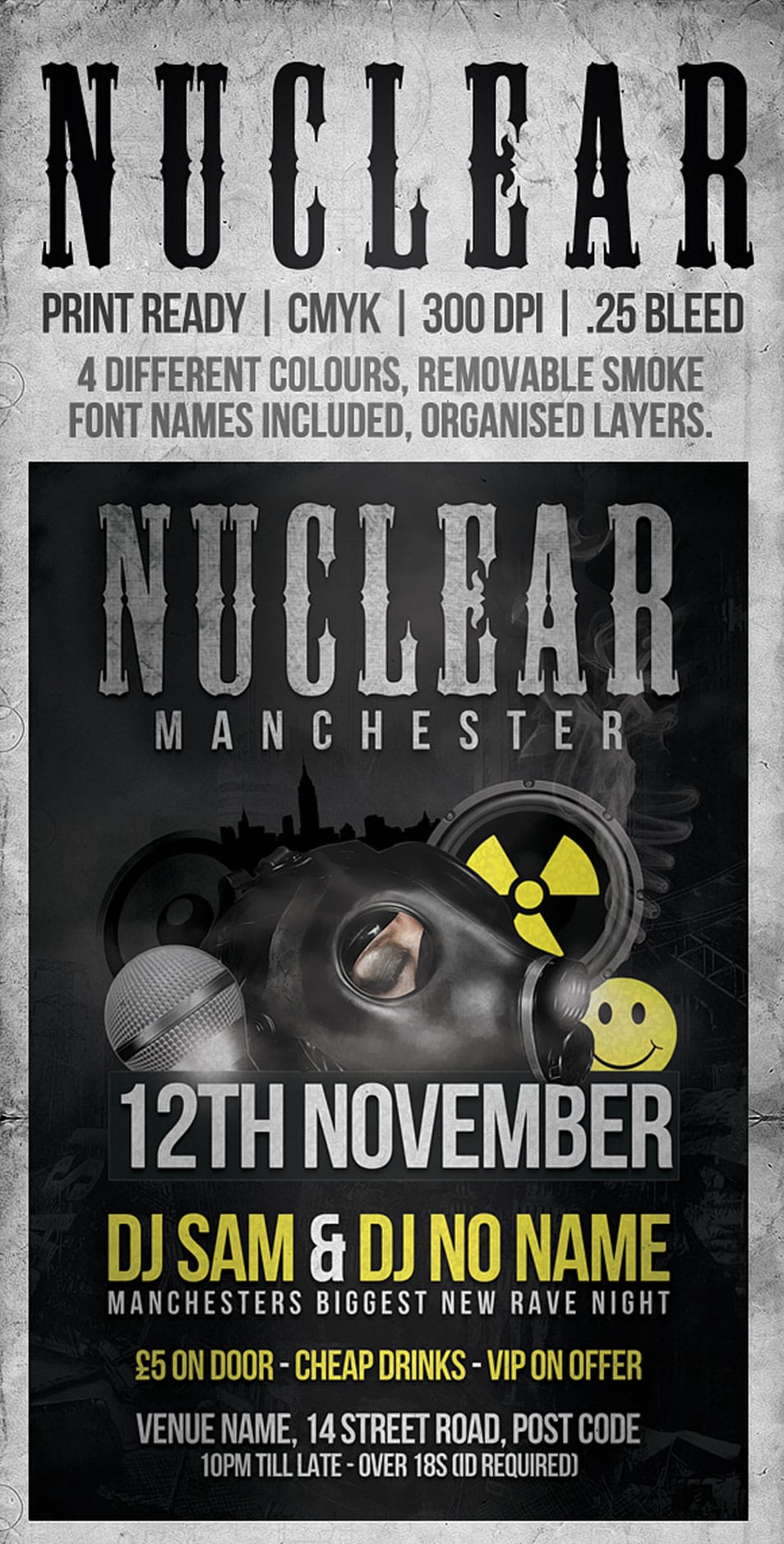 Free Nuclear Flyer Template Free Nuclear Flyer Template