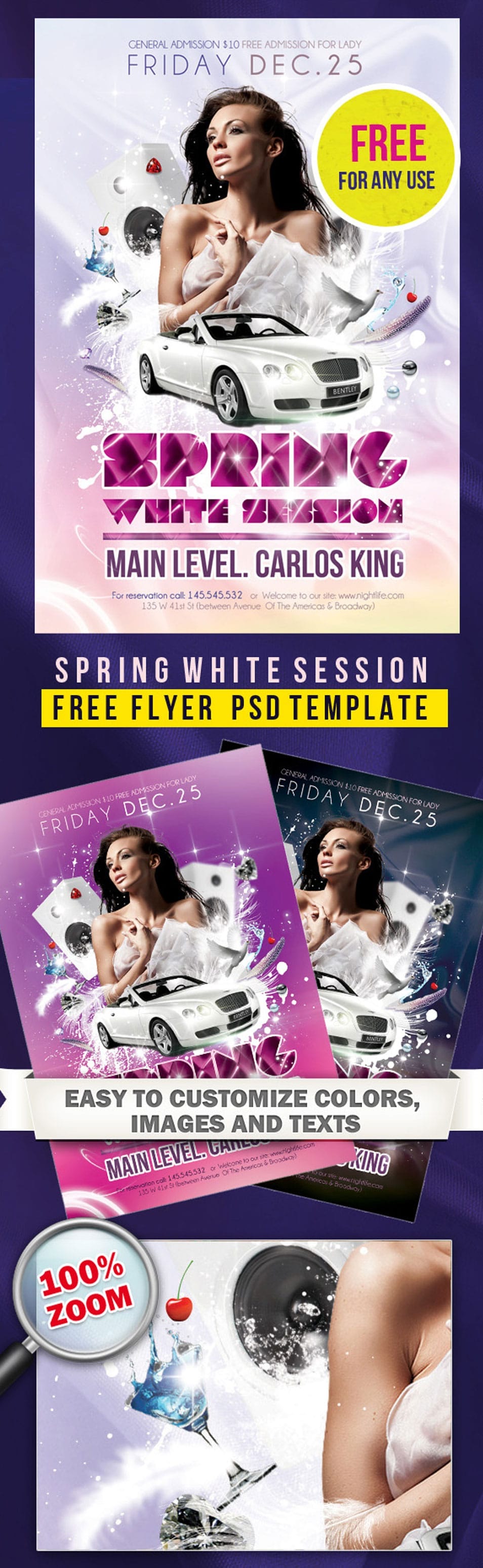 Free Party Flyer Poster PSD Template Free Party Flyer Poster PSD Template