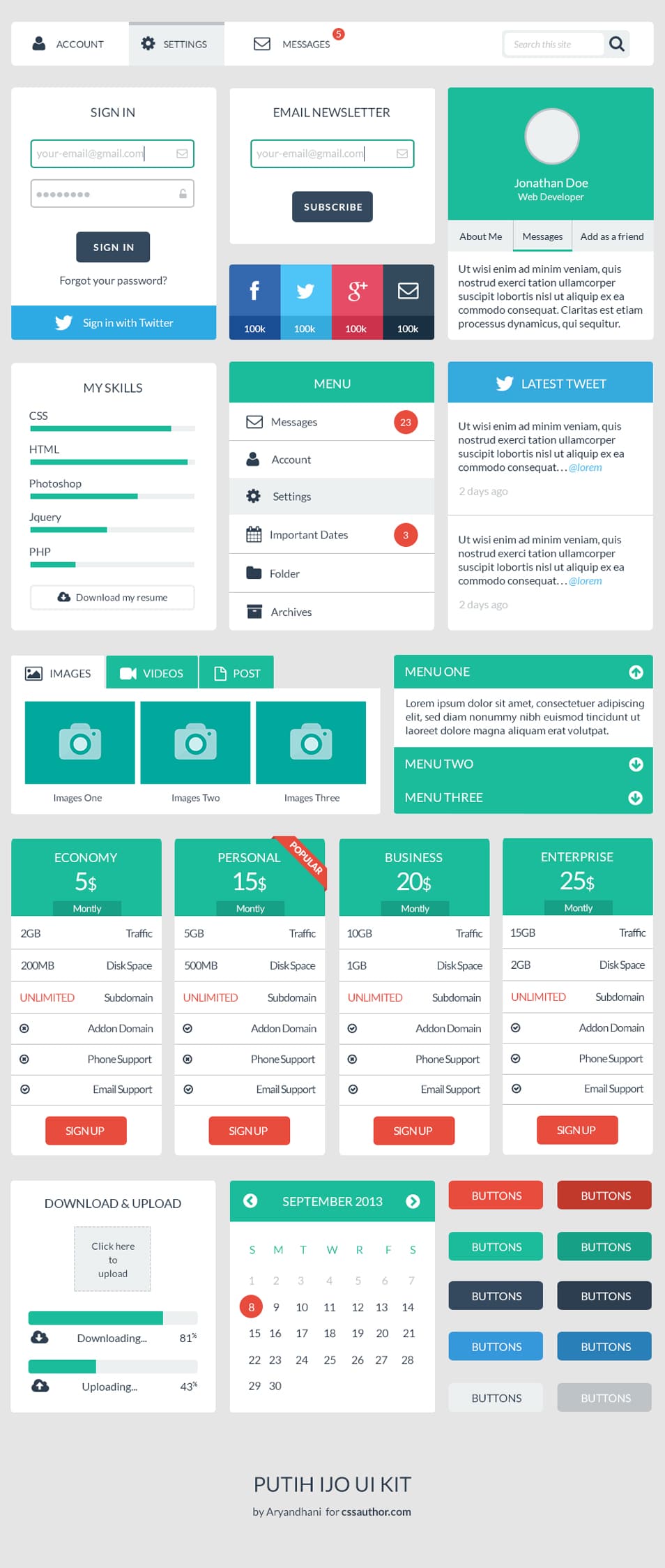 Free User Interface Design Templates