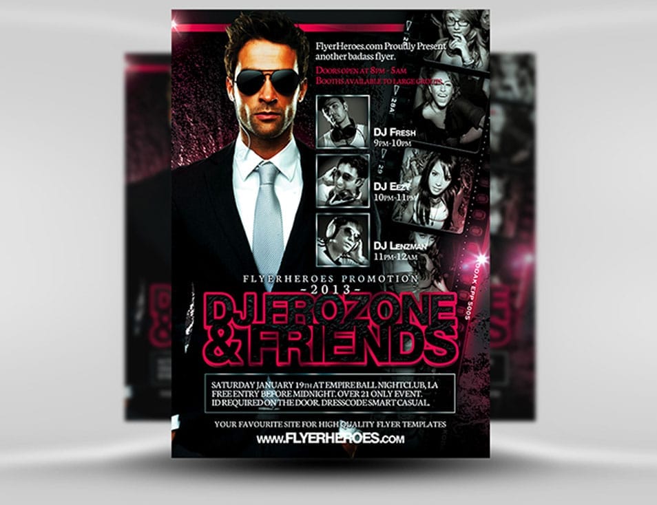 Frozone Free DJ Flyer Template Frozone Free DJ Flyer Template