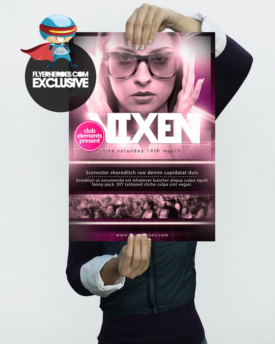 Vixen A3 Poster Template Vixen A3 Poster Template