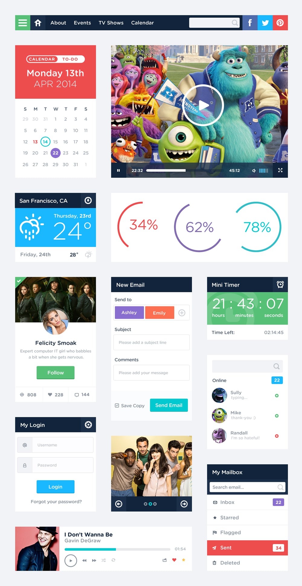 Free UI Kit PSD