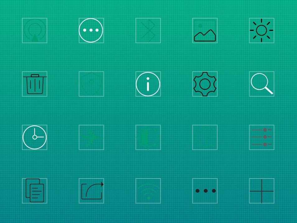 20 settings line icons 20 settings line icons