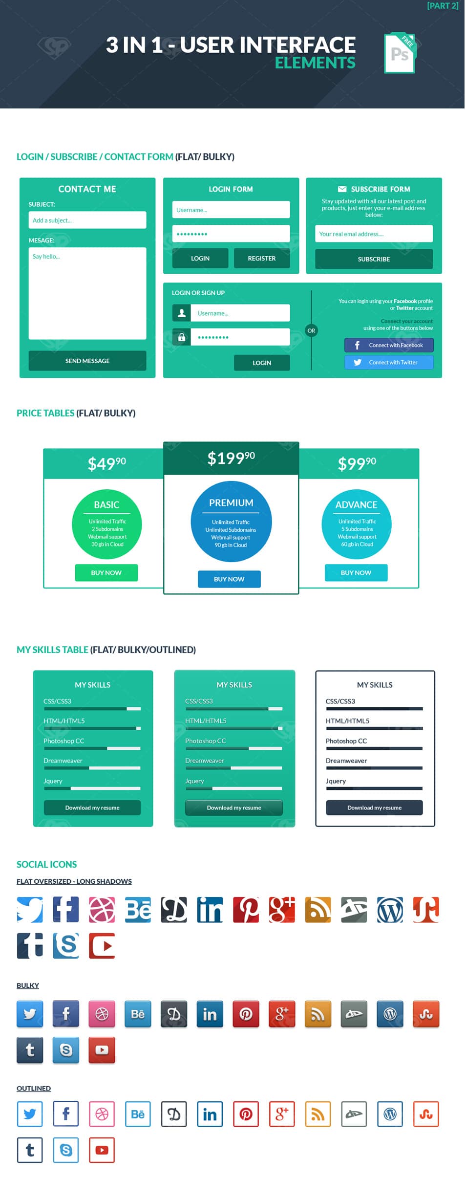 3 in 1 User Interface Elements Kit 3 in 1 User Interface Elements Kit