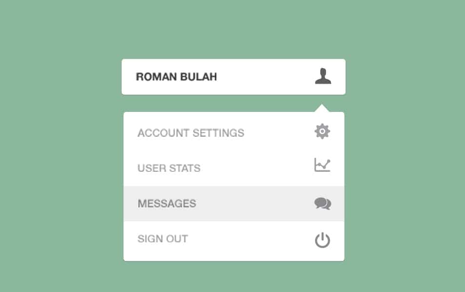 Dropdown Menu UI Dropdown Menu UI