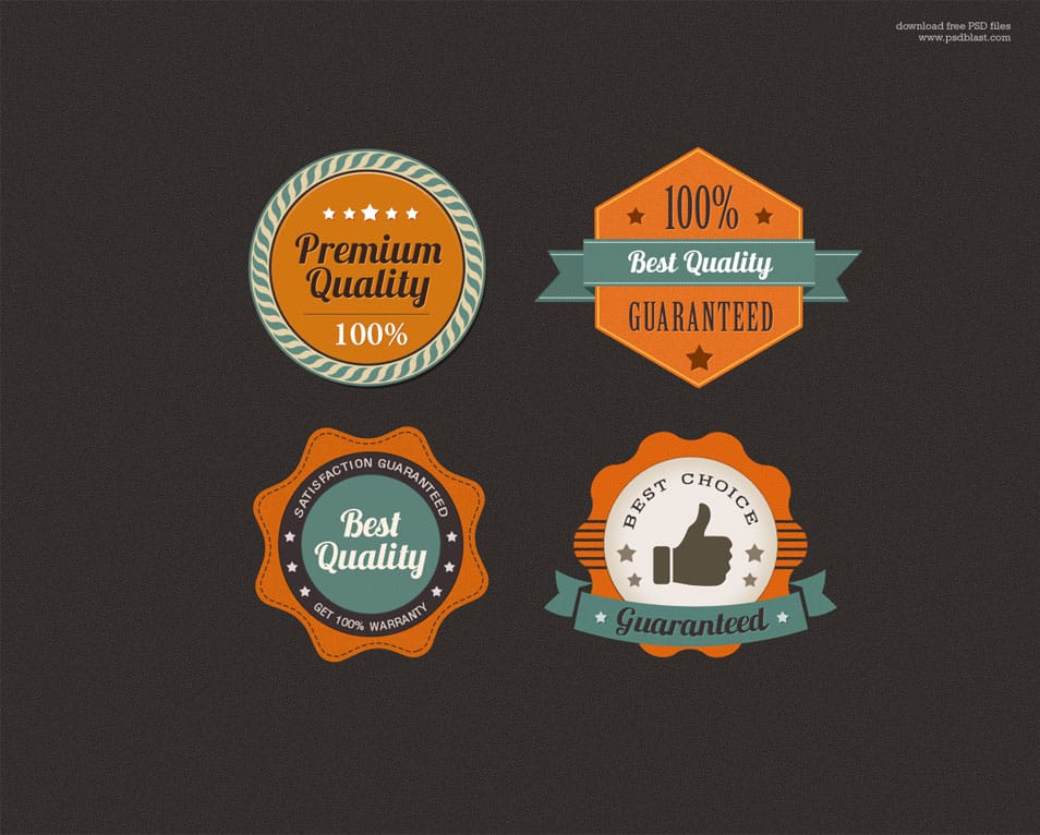 Free Premium Quality Web Badge (PSD) Free Premium Quality Web Badge (PSD)