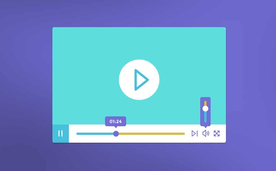 Free Video Player PSD Free Video Player PSD