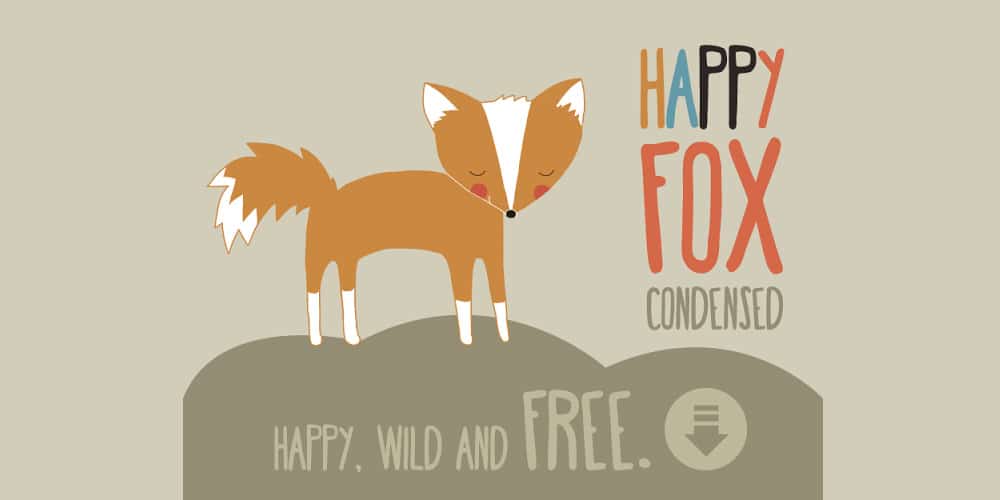 Happy Fox Free Font Happy Fox Free Font