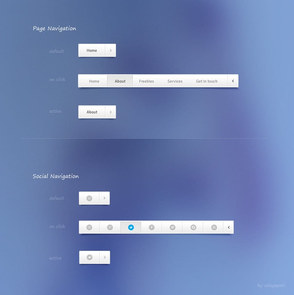 Pale Navigation and Social Bar Pale Navigation and Social Bar