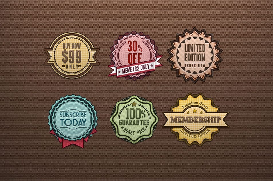 Psd Retro Badges Vintage Psd Retro Badges Vintage