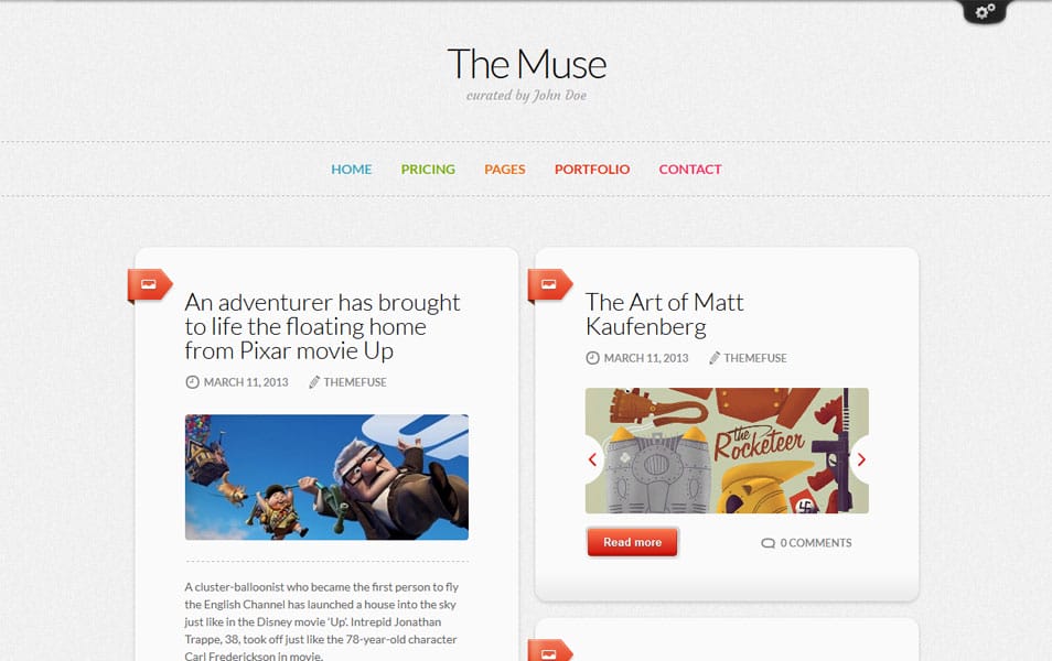 The Muse - Inspiration WordPress Theme