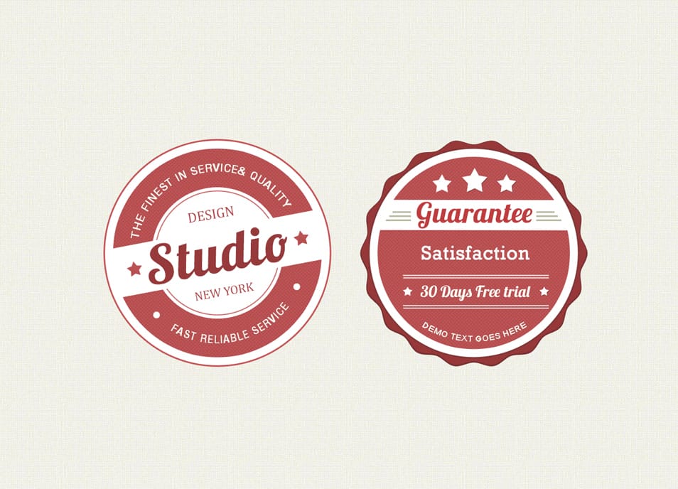 Vintage Web Badge PSD Vintage Web Badge PSD