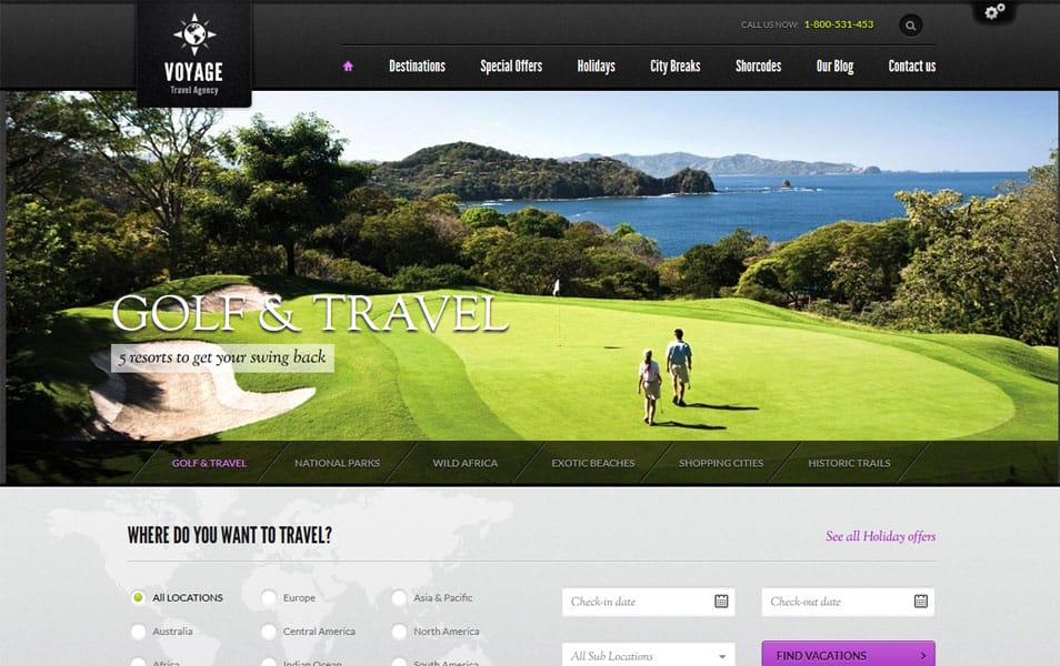 Voyage - Travel WordPress Theme Voyage - Travel WordPress Theme