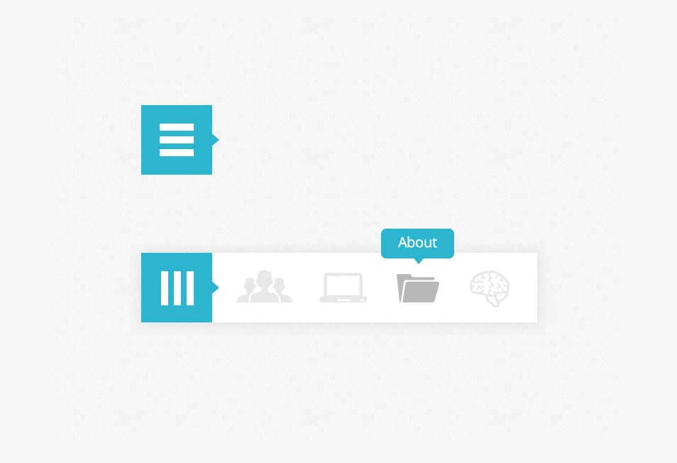White Navigation PSD White Navigation PSD