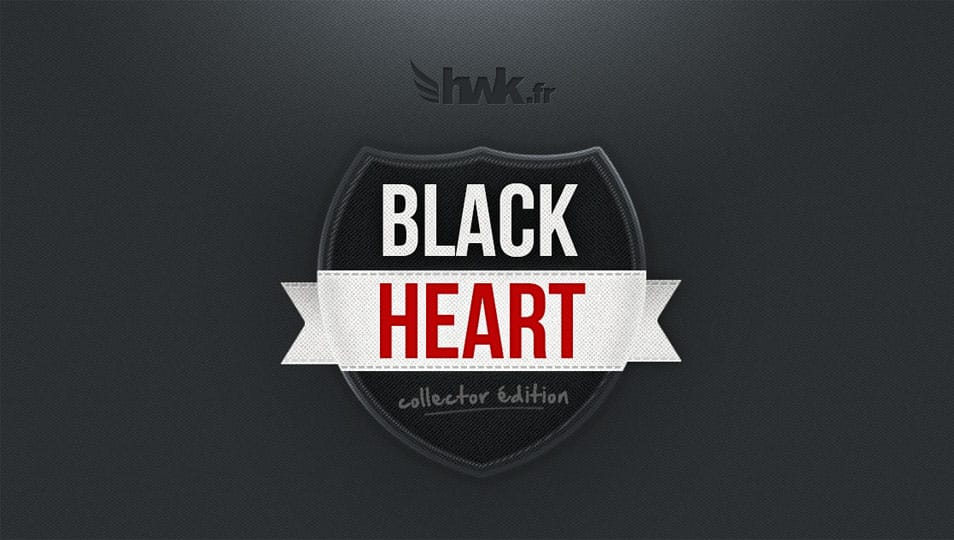 Black Heart Badge Black Heart Badge