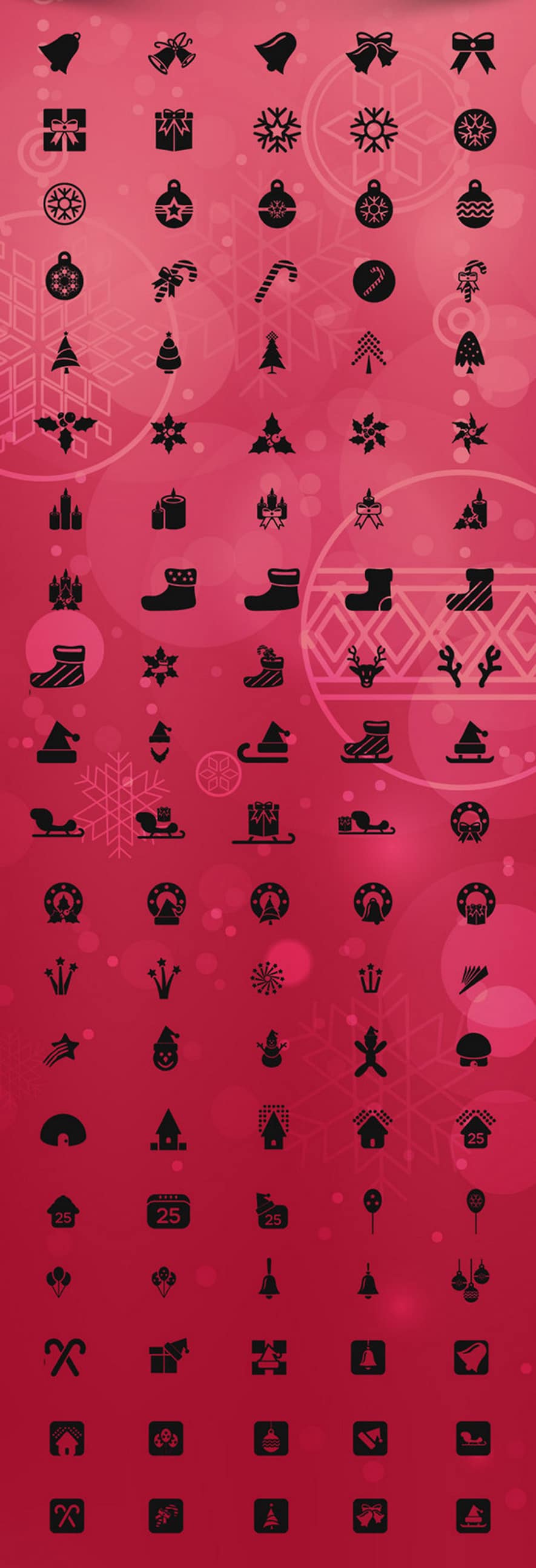 100 Christmas Vector Icons 100 Christmas Vector Icons
