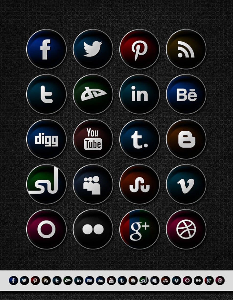 500+ Best Free Social Media Icon Sets › Free Icon Sets