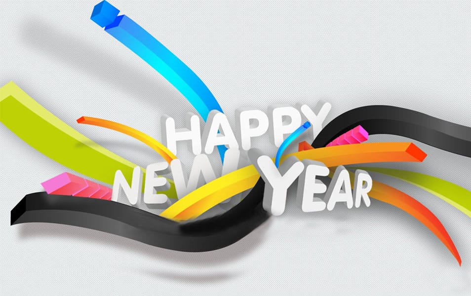 3D Wallpaper Of New Year 2014 HD