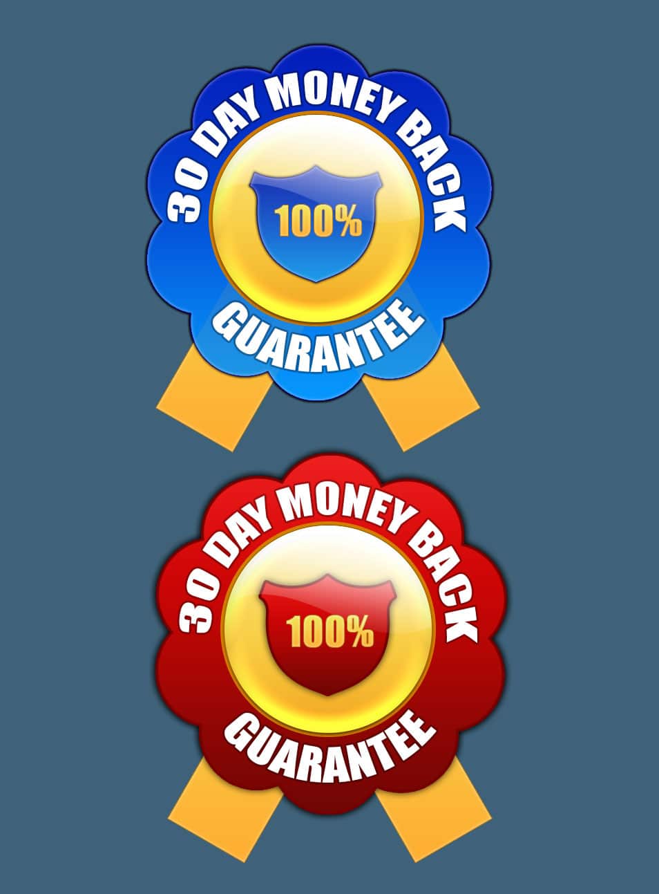 4 Free 30 Day Money Back Guarantee Badges 4 Free 30 Day Money Back Guarantee Badges
