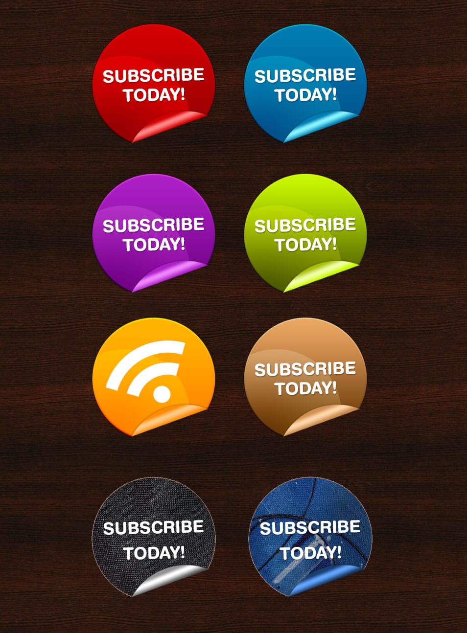 8 Free Subscribe Badges 8 Free Subscribe Badges