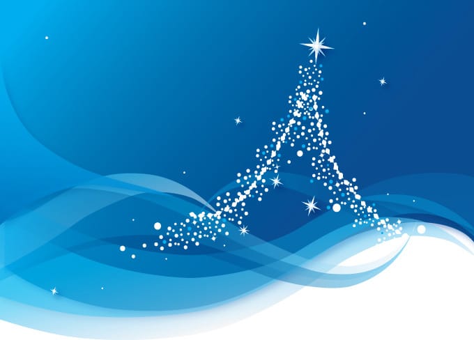 Abstract Blue Christmas Tree Background Abstract Blue Christmas Tree Background