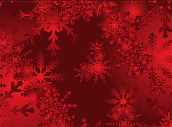 Abstract Christmas Snow on Red Background Abstract Christmas Snow on Red Background